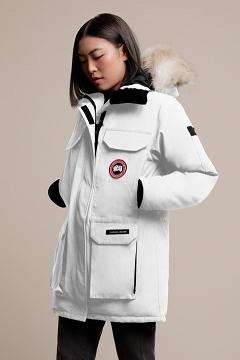 Chamarras Canada Goose Mujer México - Expedition Abrigos Blancos FY9618053